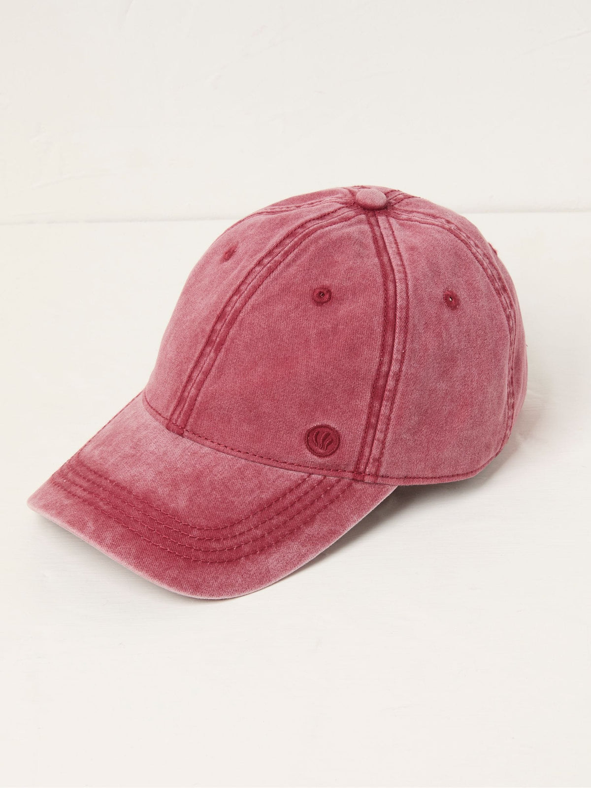 Red 100% Cotton Twill Baseball Cap