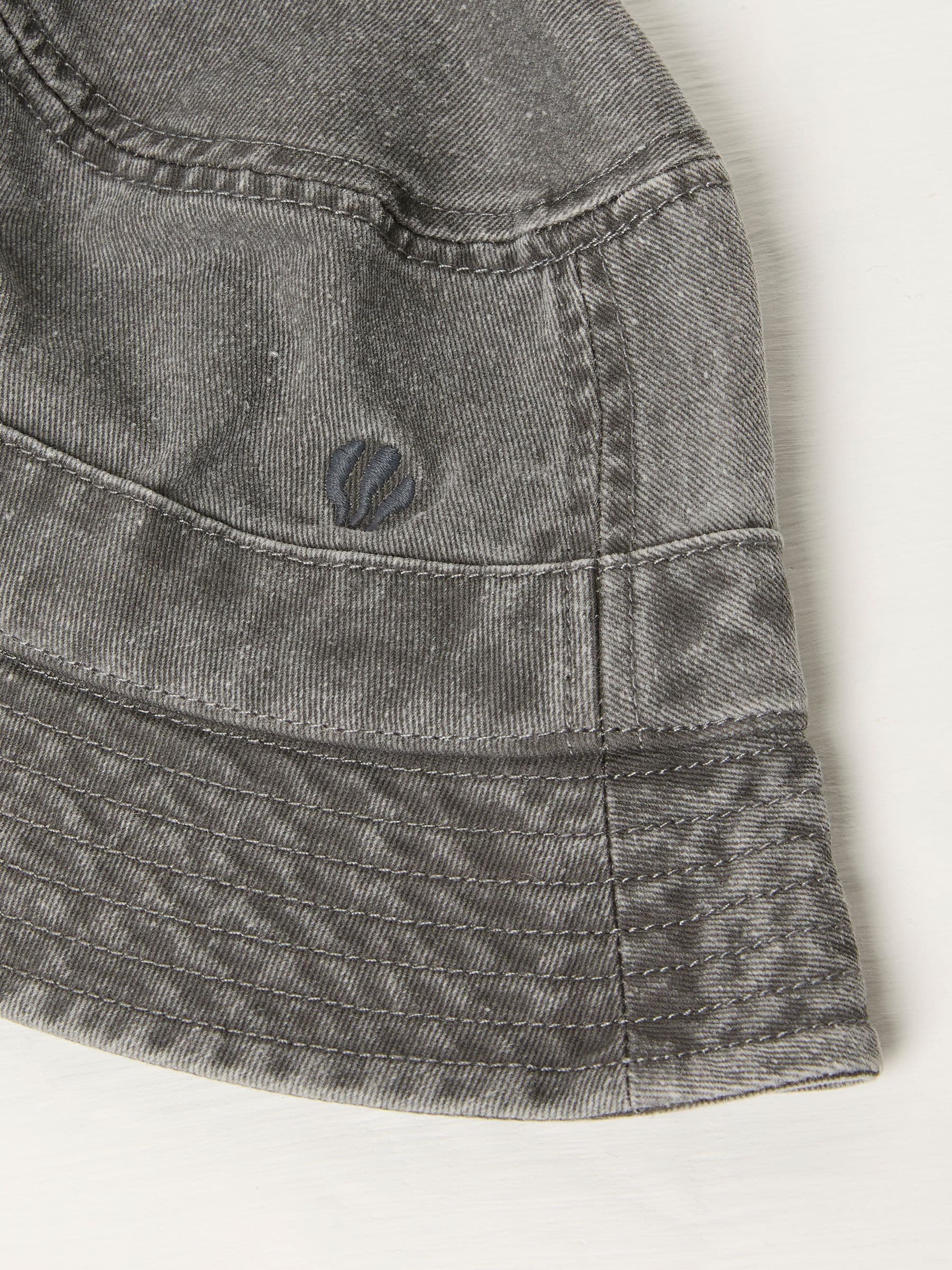 Grey Washed Bucket 100% Cotton Hat