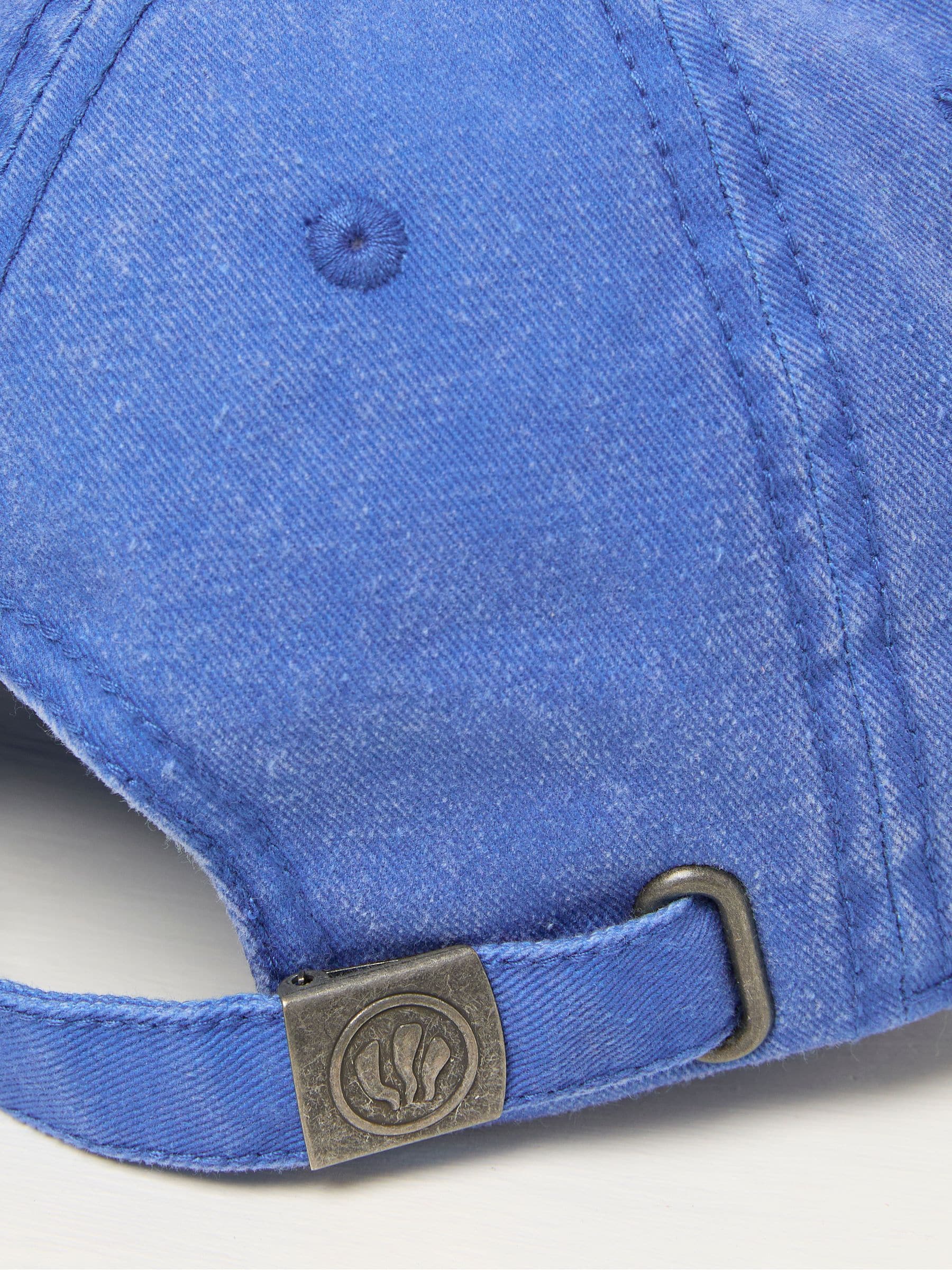 Blue Flower Detail 100% Cotton Cap