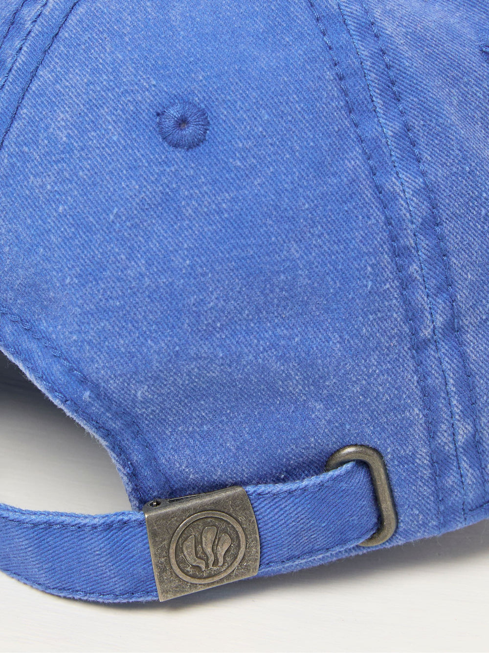 Blue Flower Detail 100% Cotton Cap