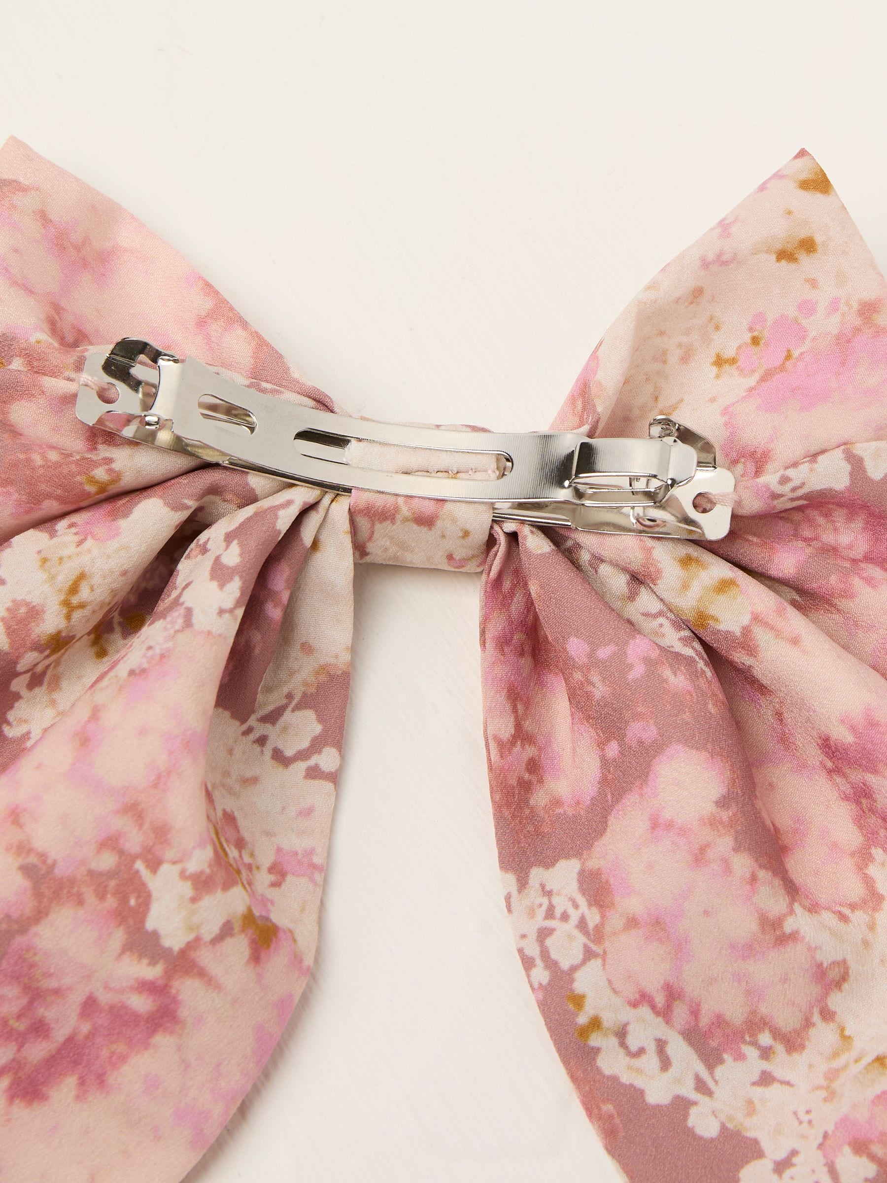 Pink Printed Hair Bow