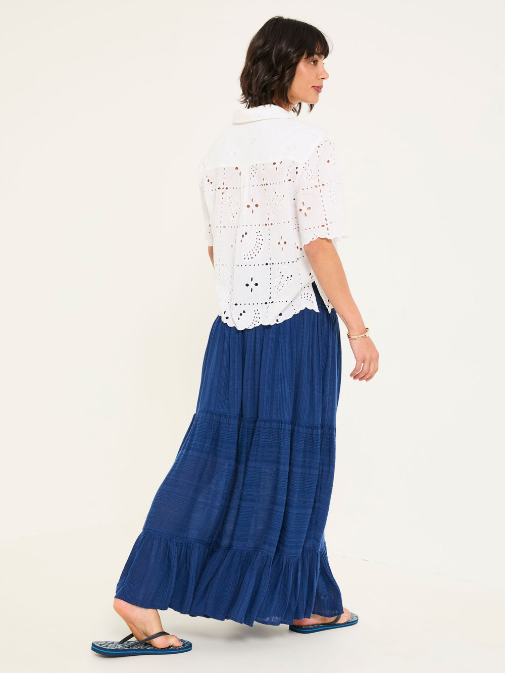 Rhea Blue Beachwear Maxi