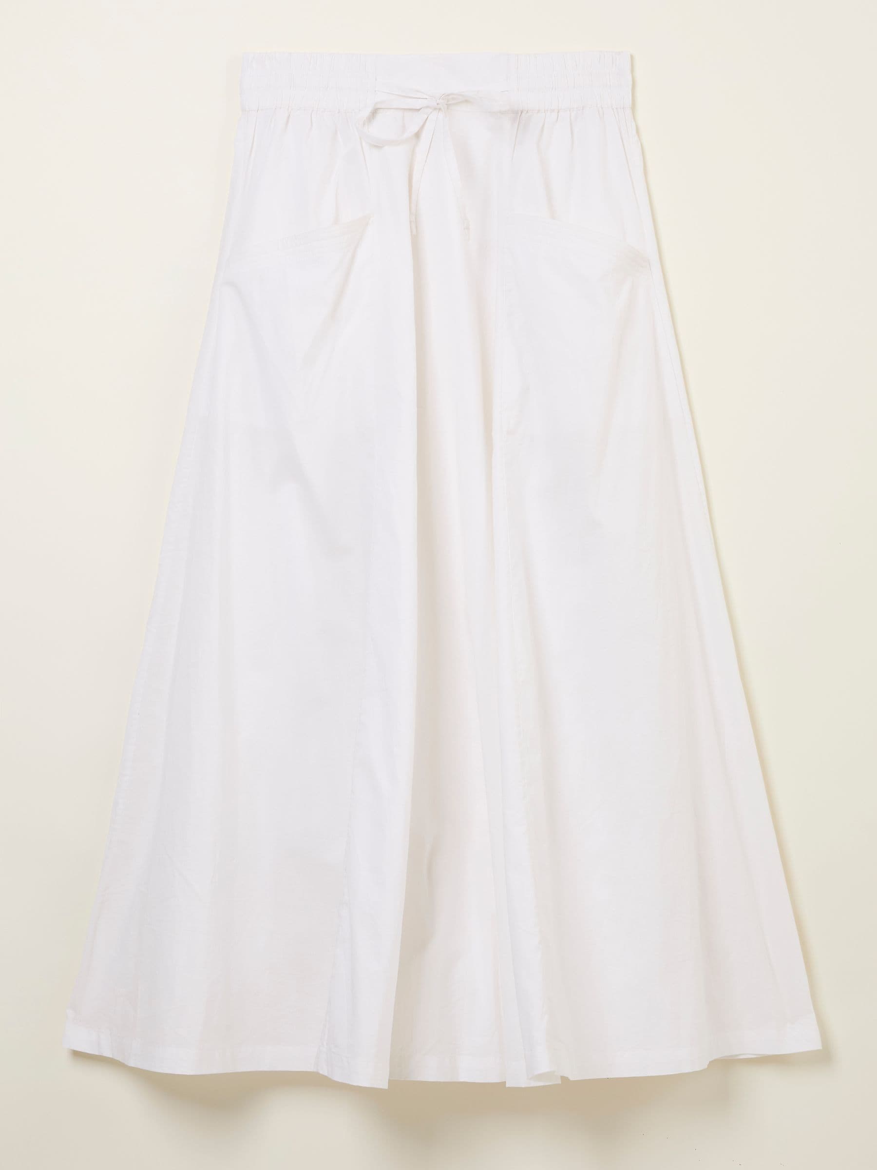 White Sulli Poplin Skirt