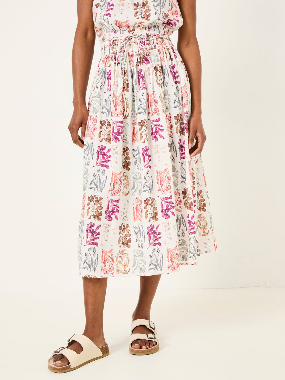 Brooke Multi Botanical Beeble Midi Skirt
