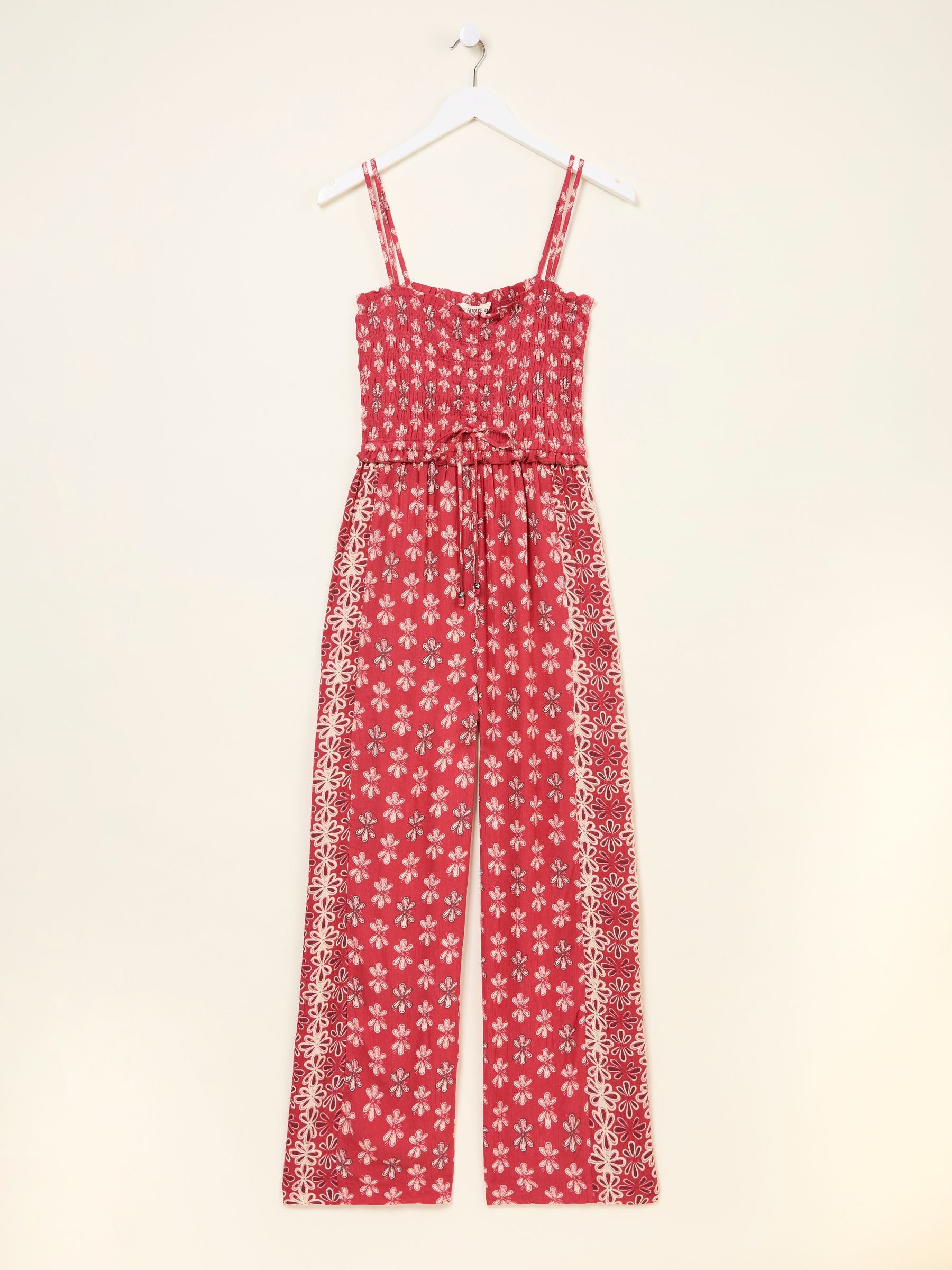 Natalie Dark Pink Earth Geo Jumpsuit