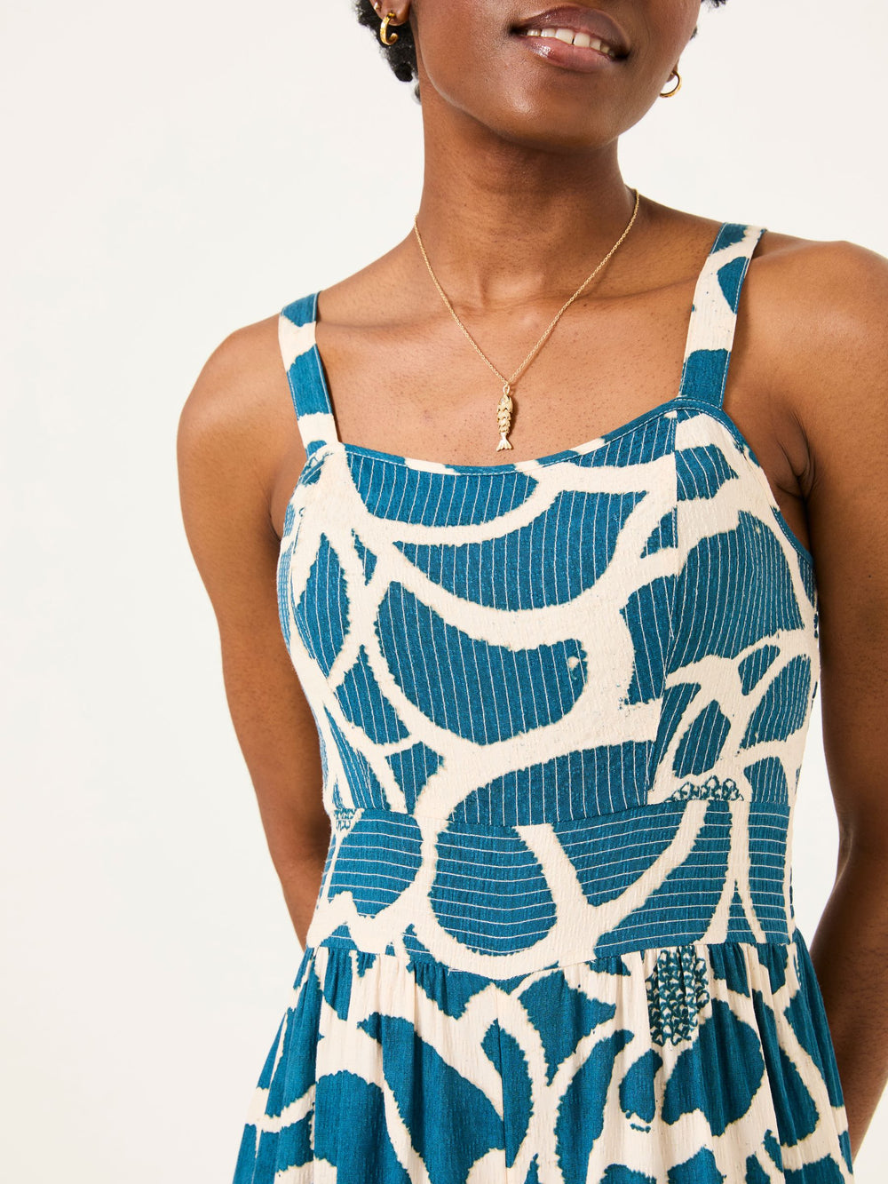 Ruby Teal Blue Shibori Ruby Jumpsuit