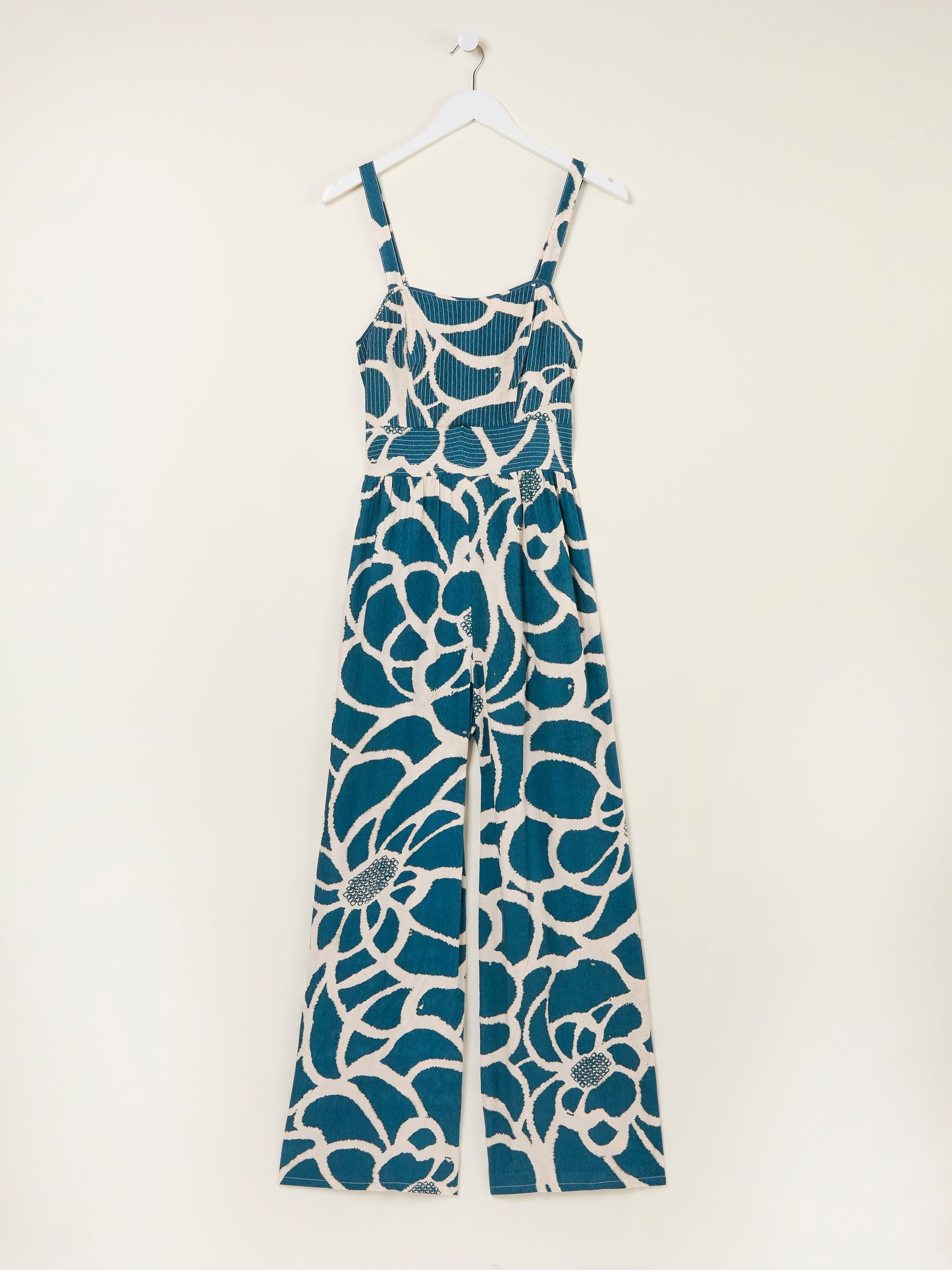 Ruby Teal Blue Shibori Ruby Jumpsuit