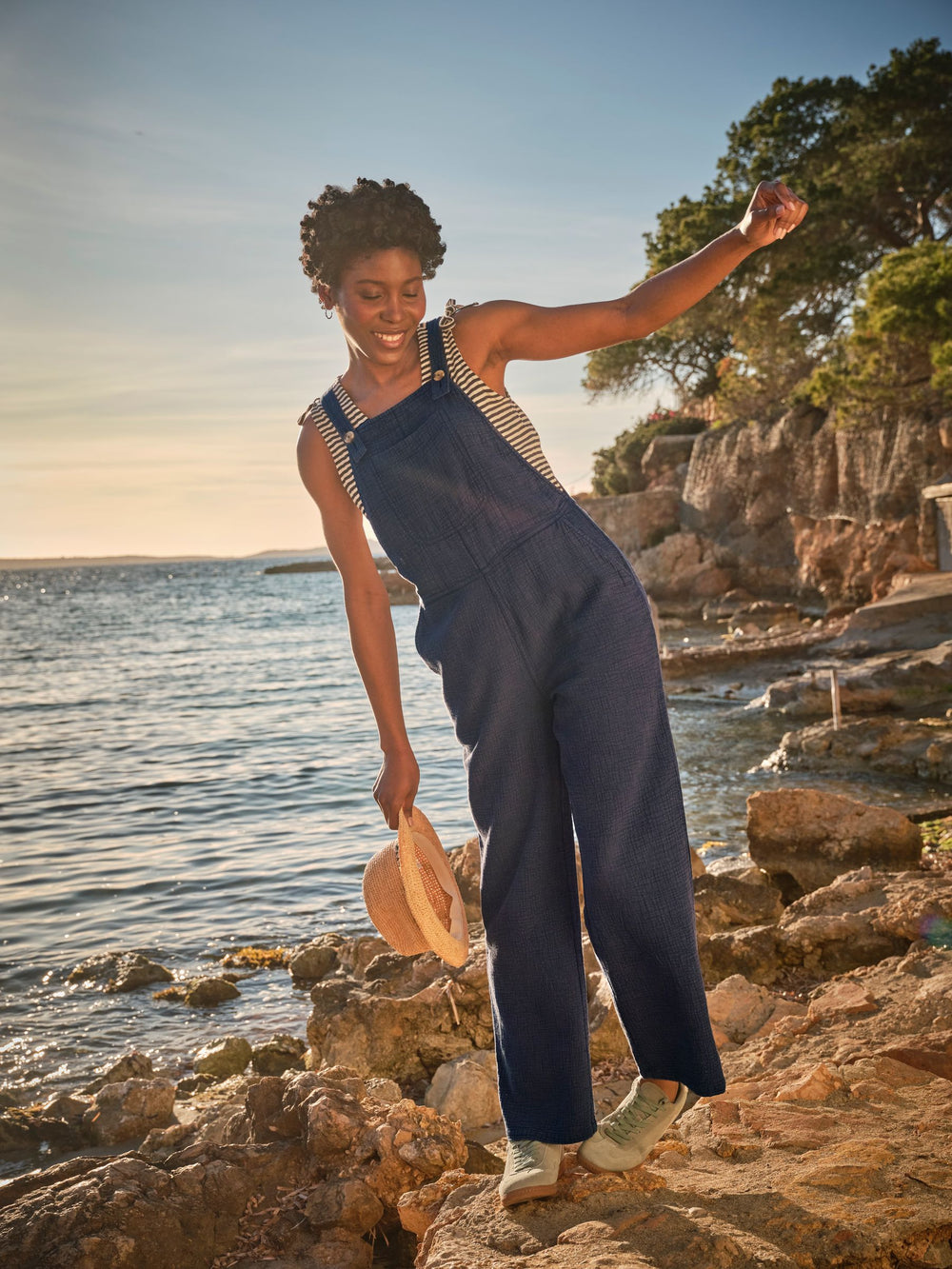 Navy Doubles Jumpsuit