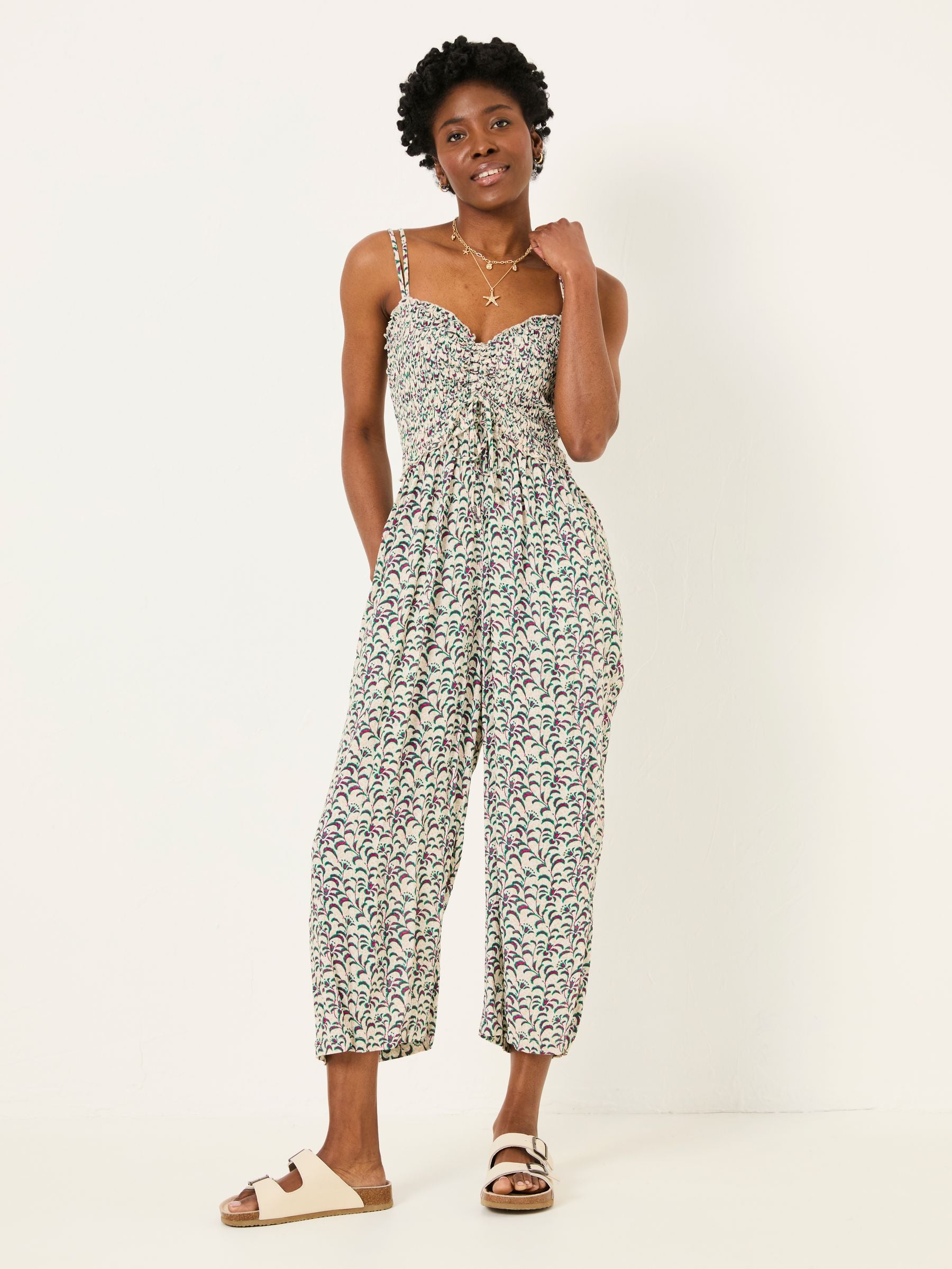 Natalie Multi Vine Floral Jumpsuit