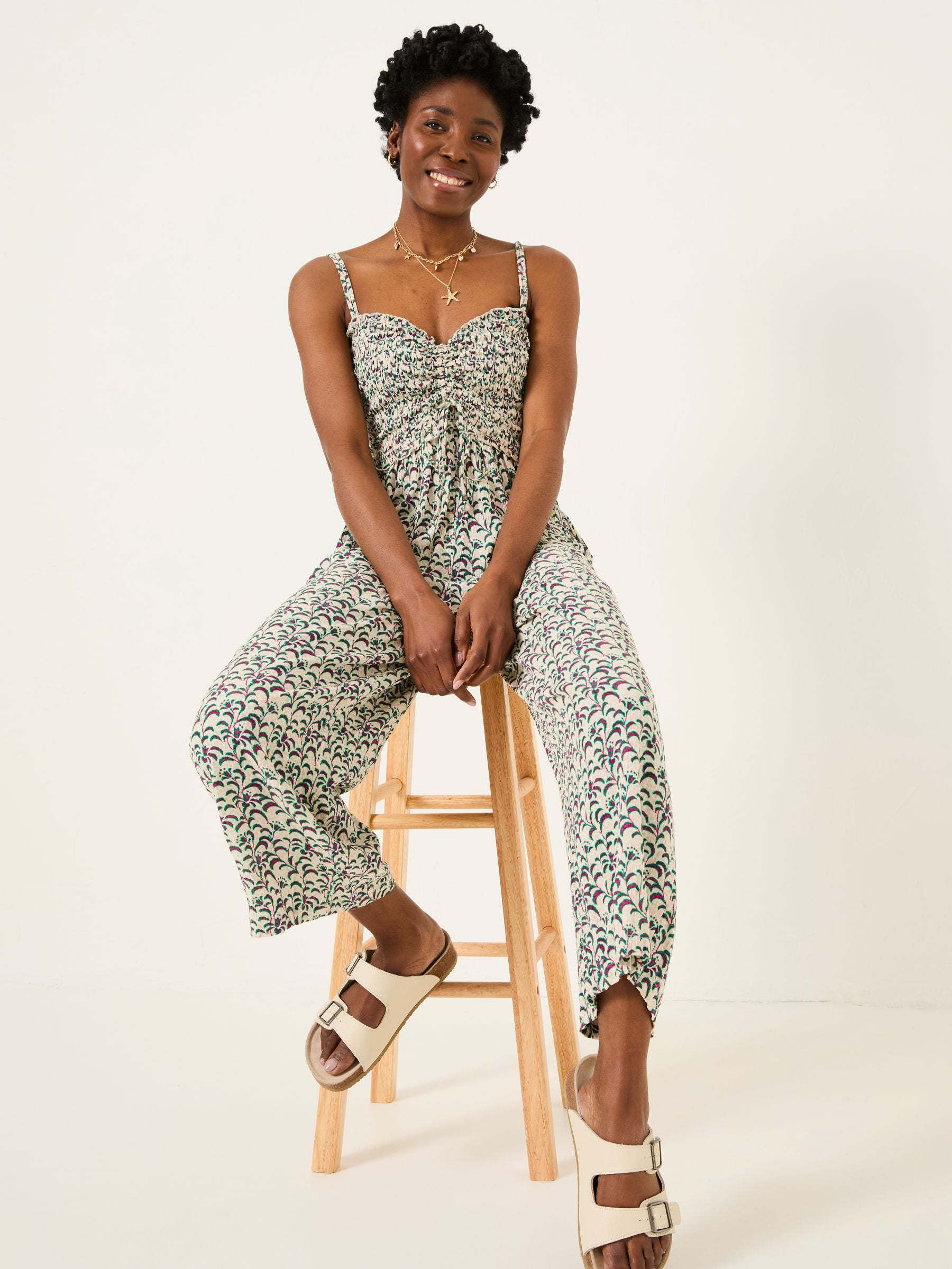 Natalie Multi Vine Floral Jumpsuit