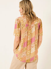 Lyndy Multi Air Patchwork Blouse