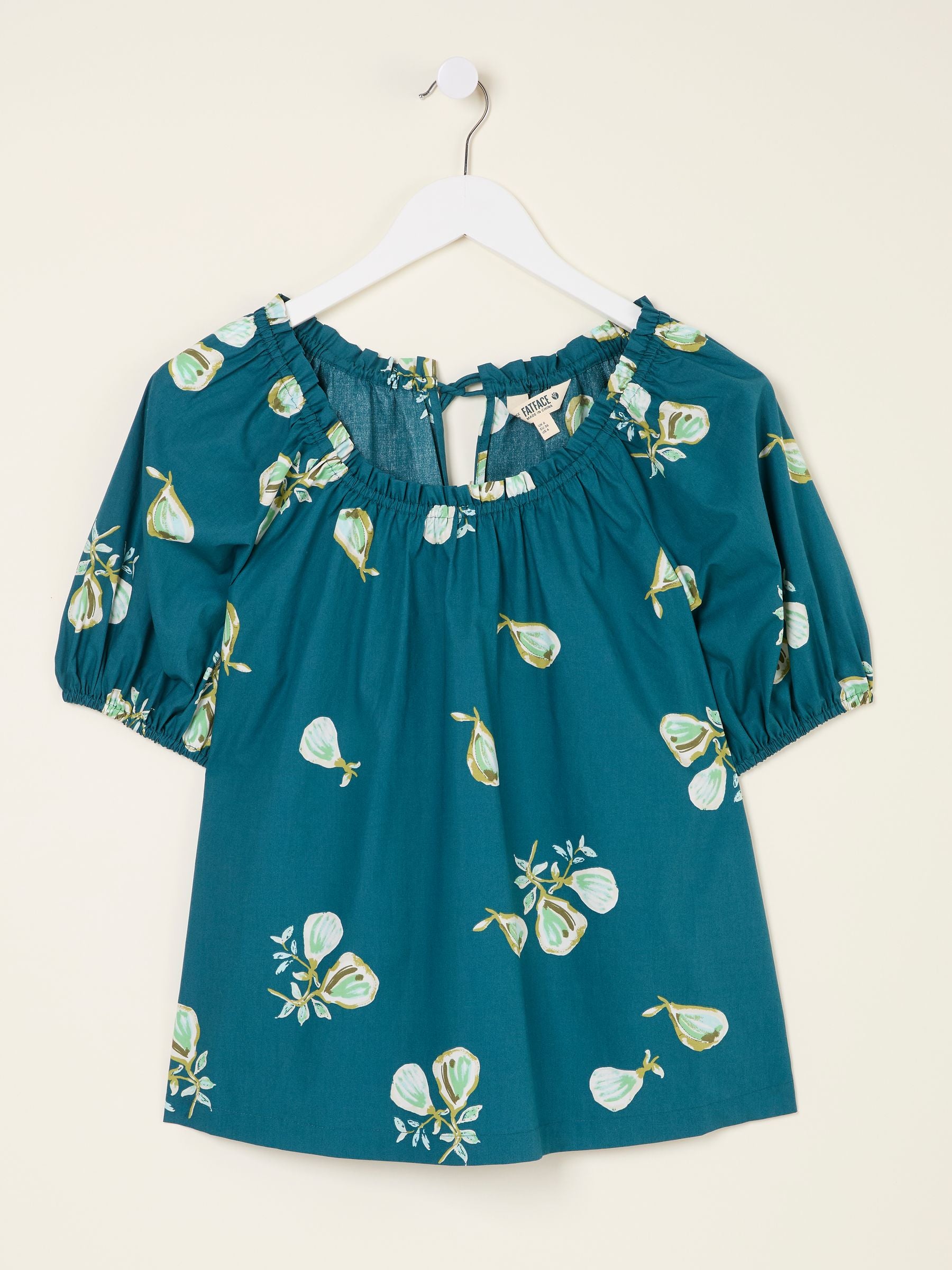 Ronnie Teal Blue Figs Blouse