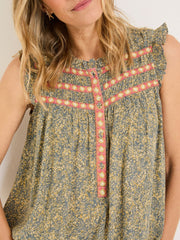 Patsy Mid Grey Air Ditsy Tunic