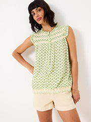 Patsy Mid Green Woodblock Tunic