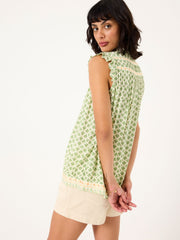 Patsy Mid Green Woodblock Tunic