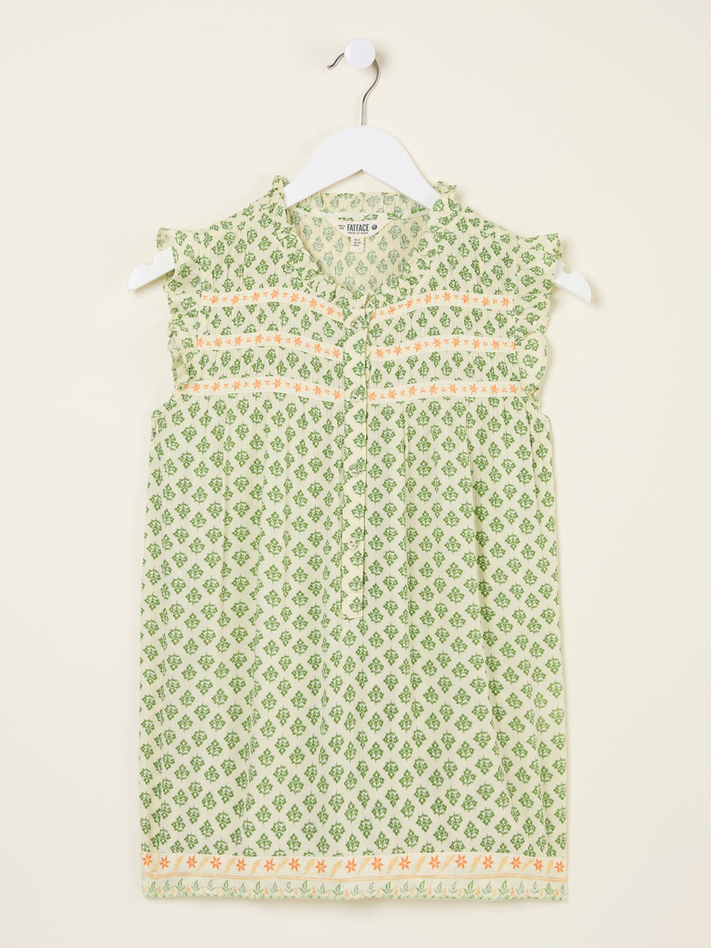 Patsy Mid Green Woodblock Tunic