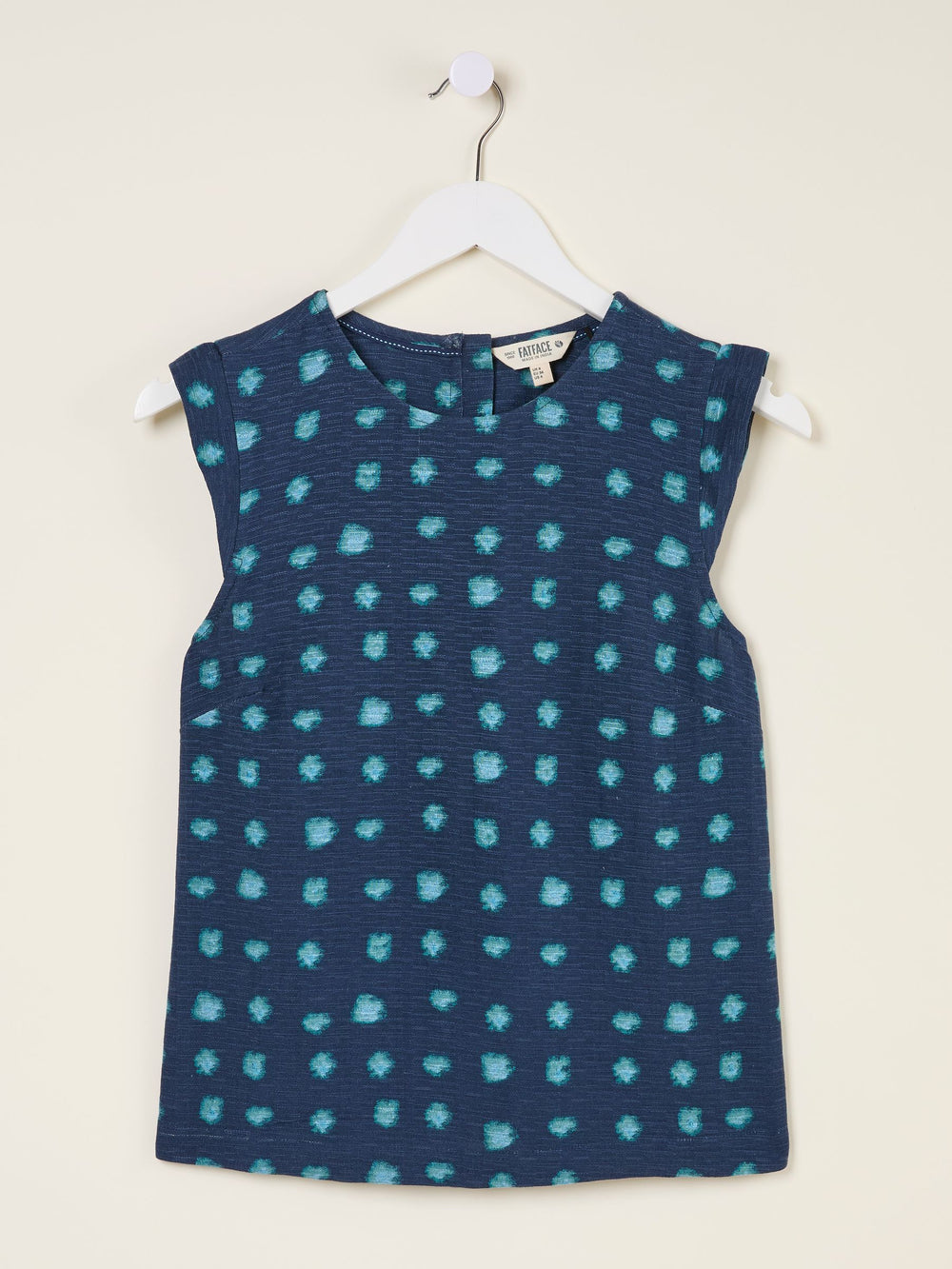 Fliss Teal Blue Mini Spot Top