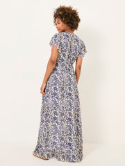 Erin Blue Beachwear Wrap Dress