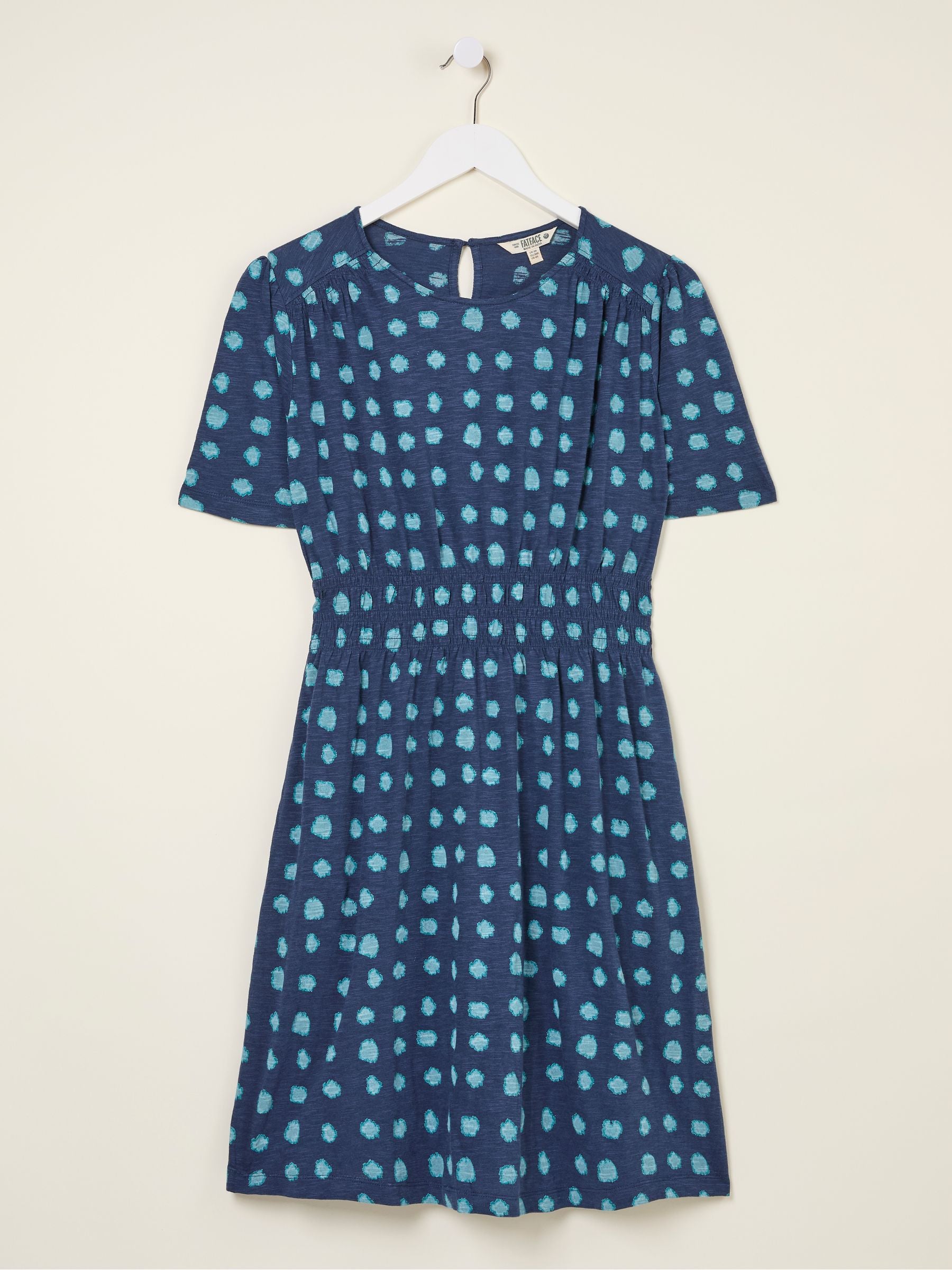 Liv Indigo Blue Mini Spot Jersey Dress