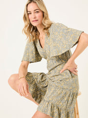 Grace Mid Grey Air Ditsy Jersey Dress