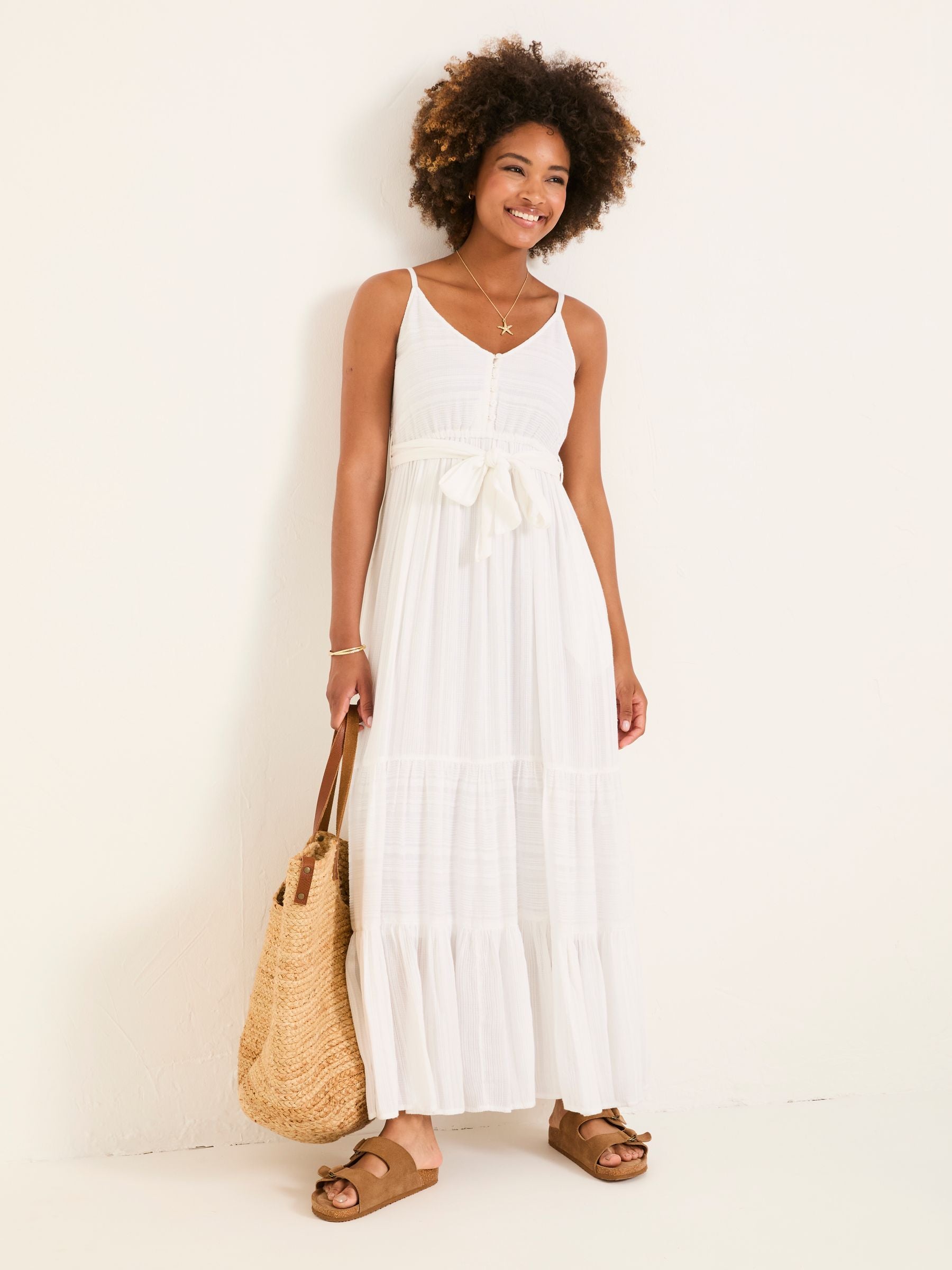 Thea White Beachwear Dress