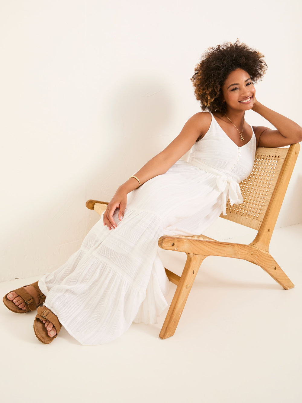 Thea White Beachwear Dress