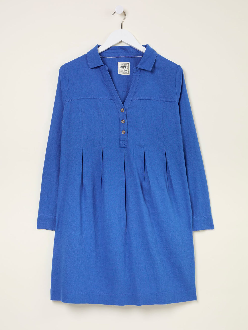 Lena Mid Blue Linen Dress