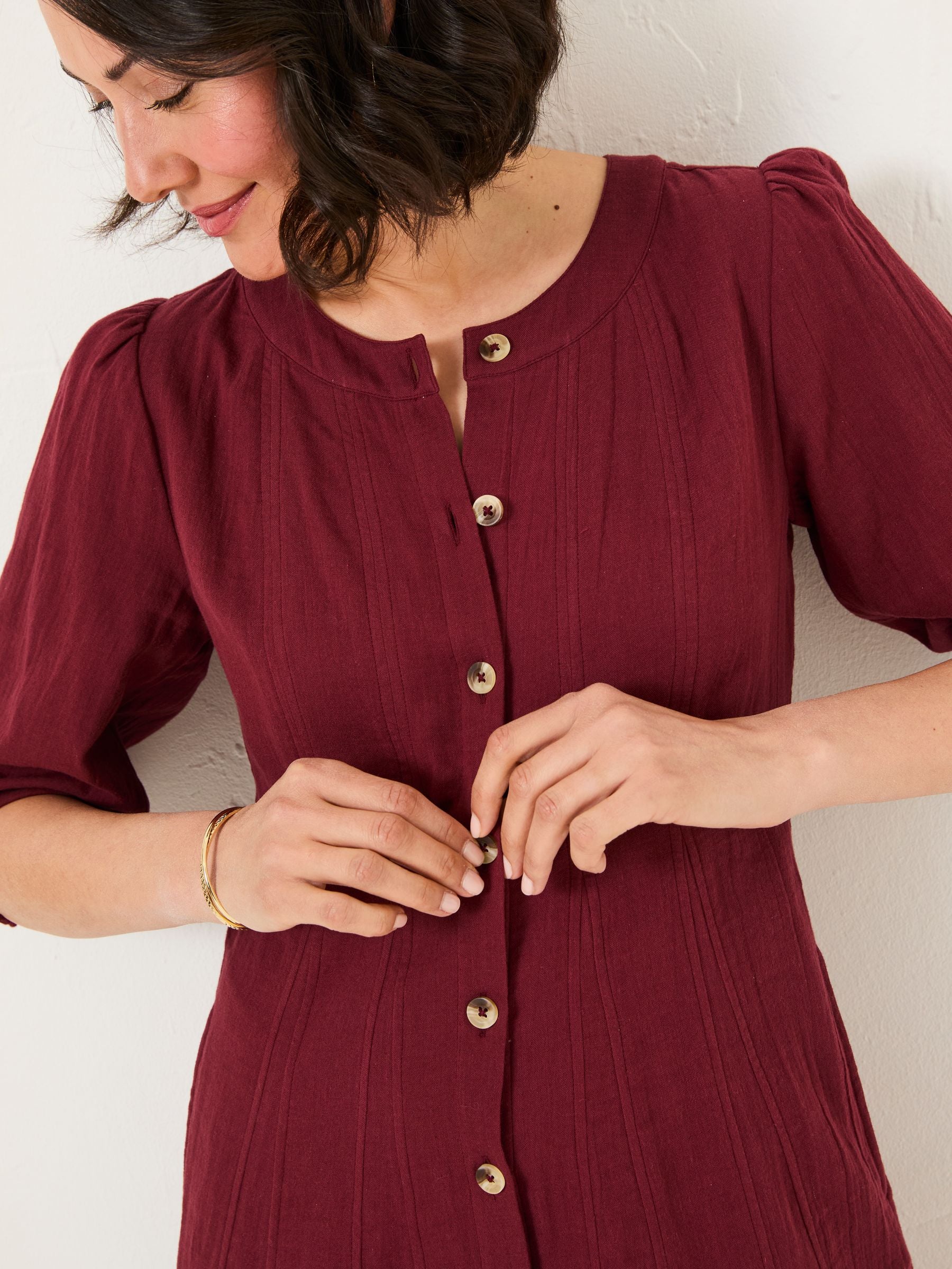 Anais Burgundy Red Dress