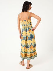 Mae Multi Abstract Midi Dress