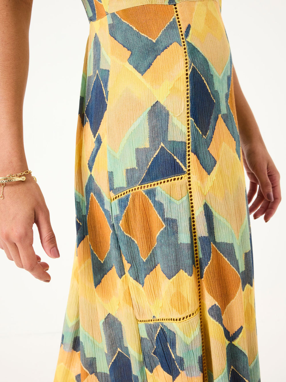 Mae Multi Abstract Midi Dress