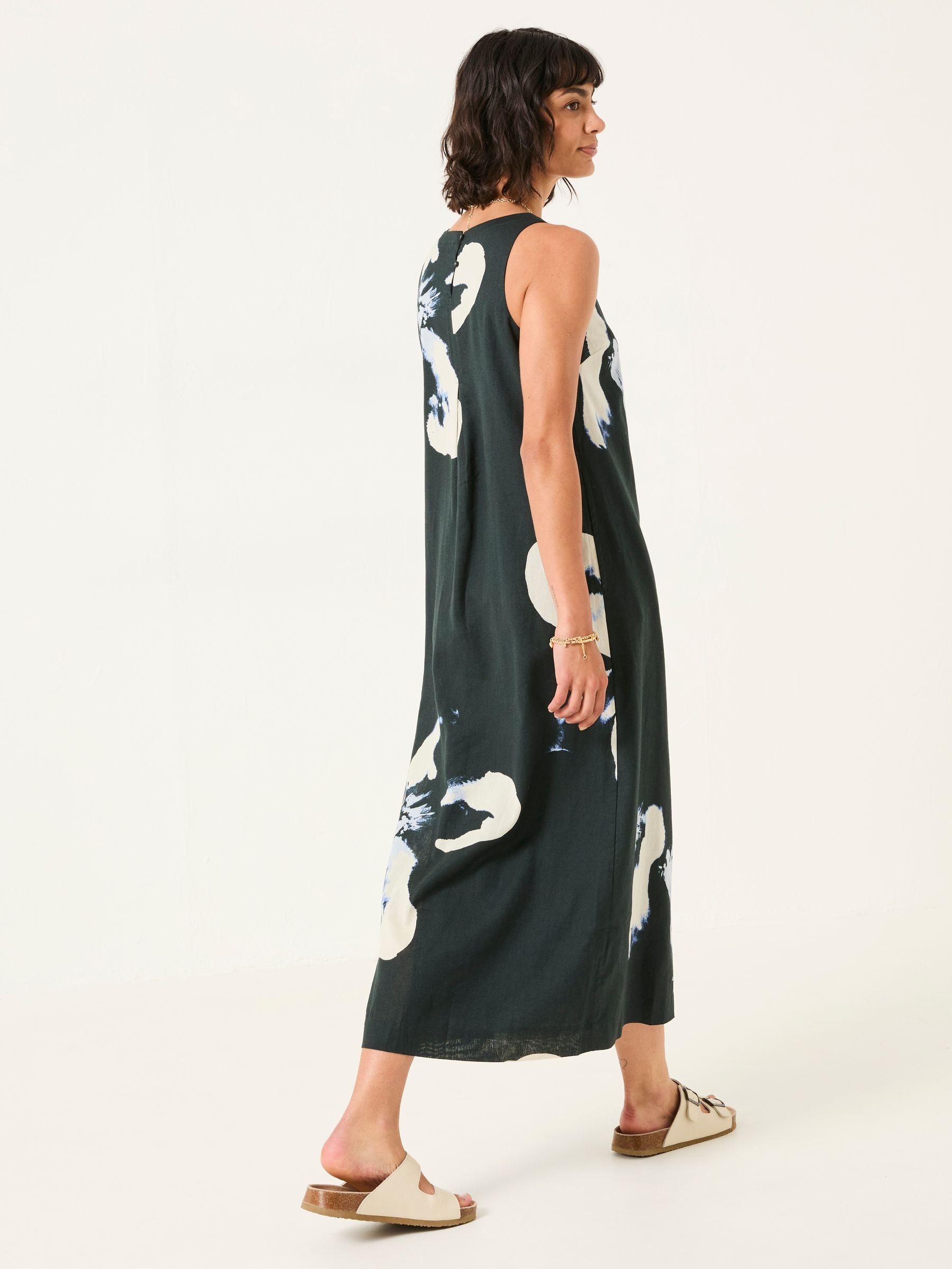 Iris Navy Floral Placement Dress