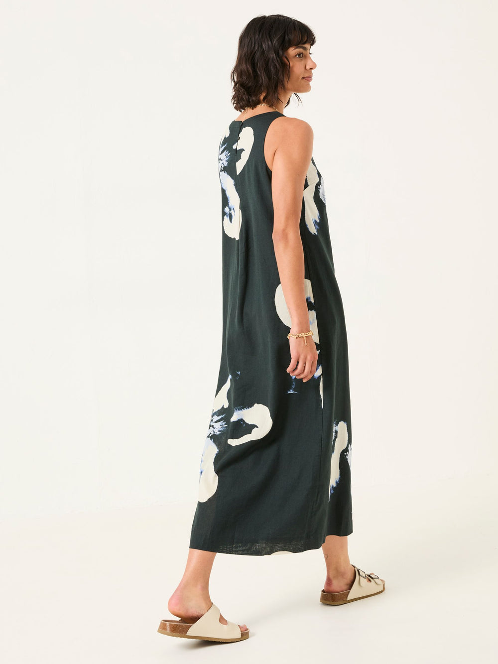 Iris Navy Floral Placement Dress