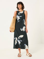 Iris Navy Floral Placement Dress