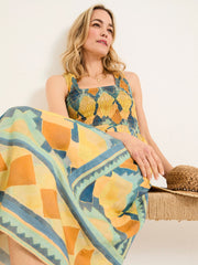 Aria Multi Abstract Midi Dress