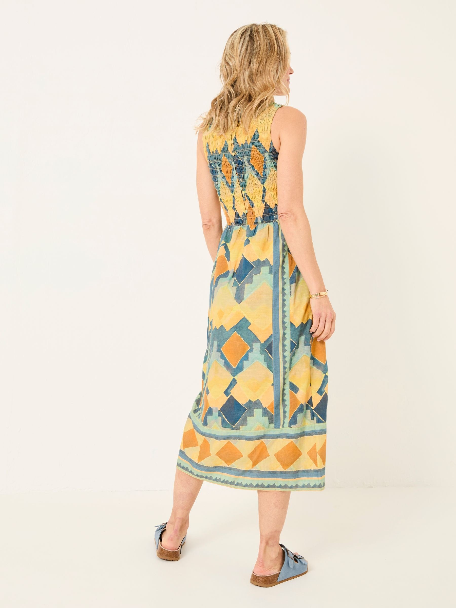 Aria Multi Abstract Midi Dress