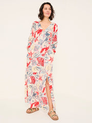 Noelle Ivory Sea Scene Maxi Dress