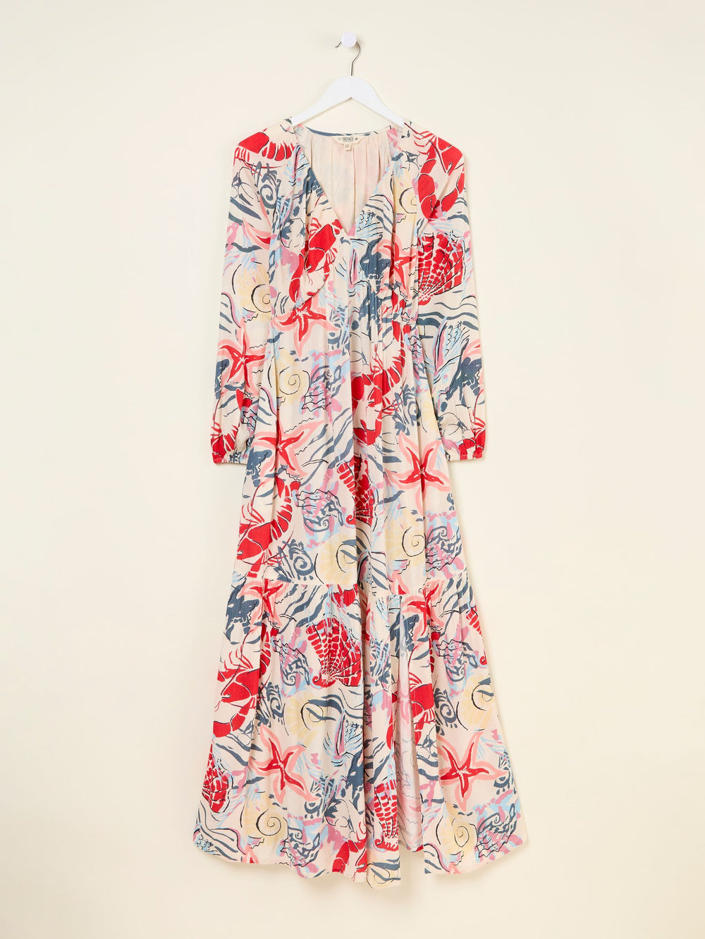 Noelle Ivory Sea Scene Maxi Dress