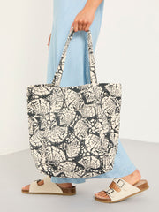 Astrid Black Shell Print Tote Bag