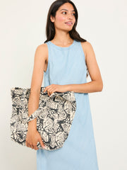 Astrid Black Shell Print Tote Bag