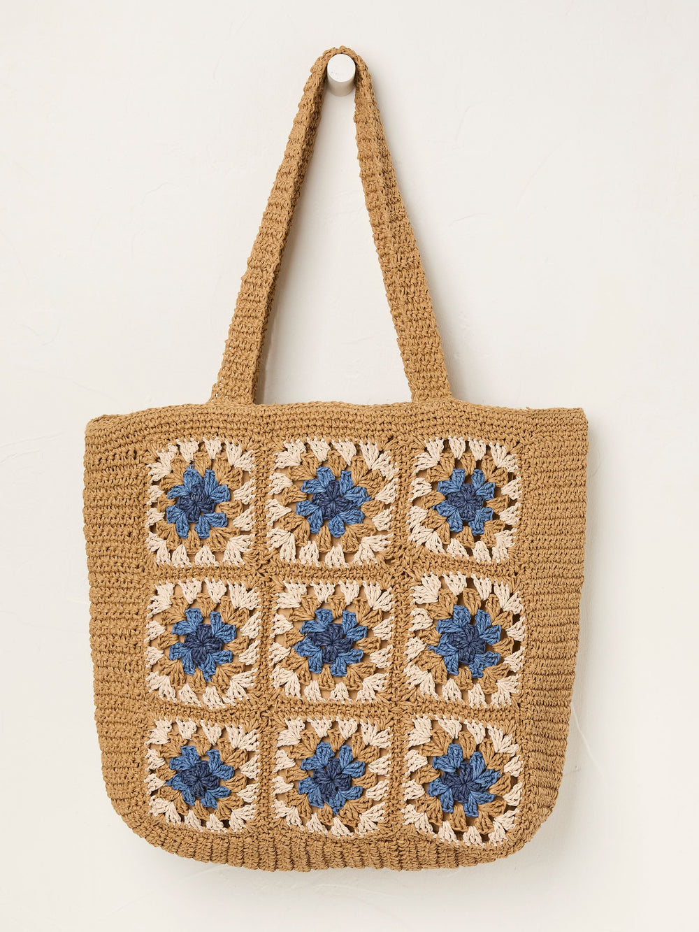 Natural Tile Straw Bag
