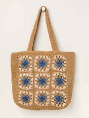 Natural Tile Straw Bag