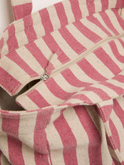 Red Striped Beach Bag