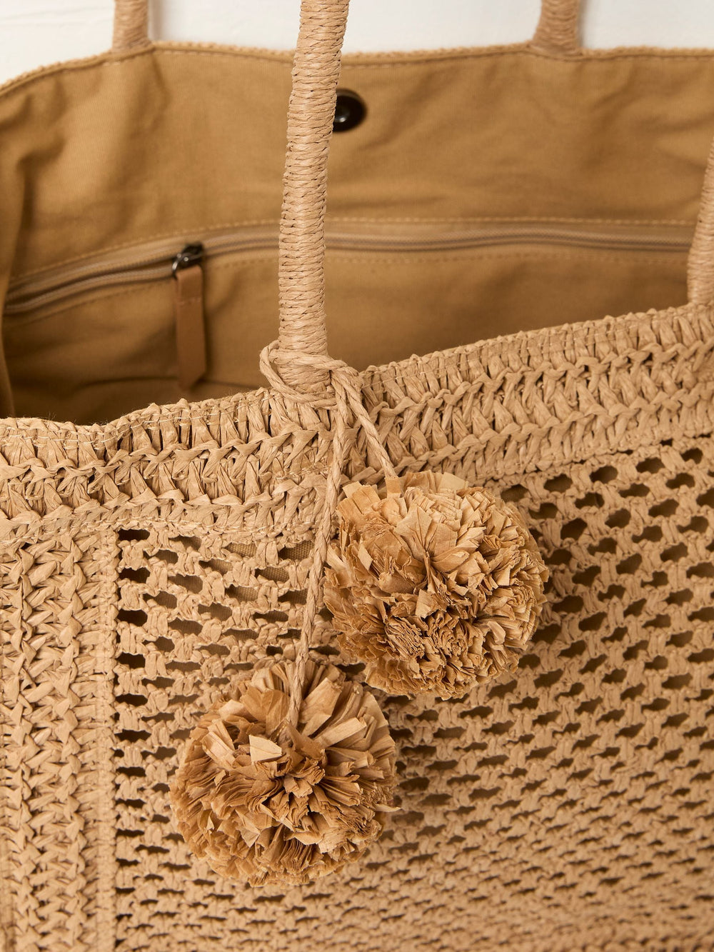 Natural Straw Shopper Bag