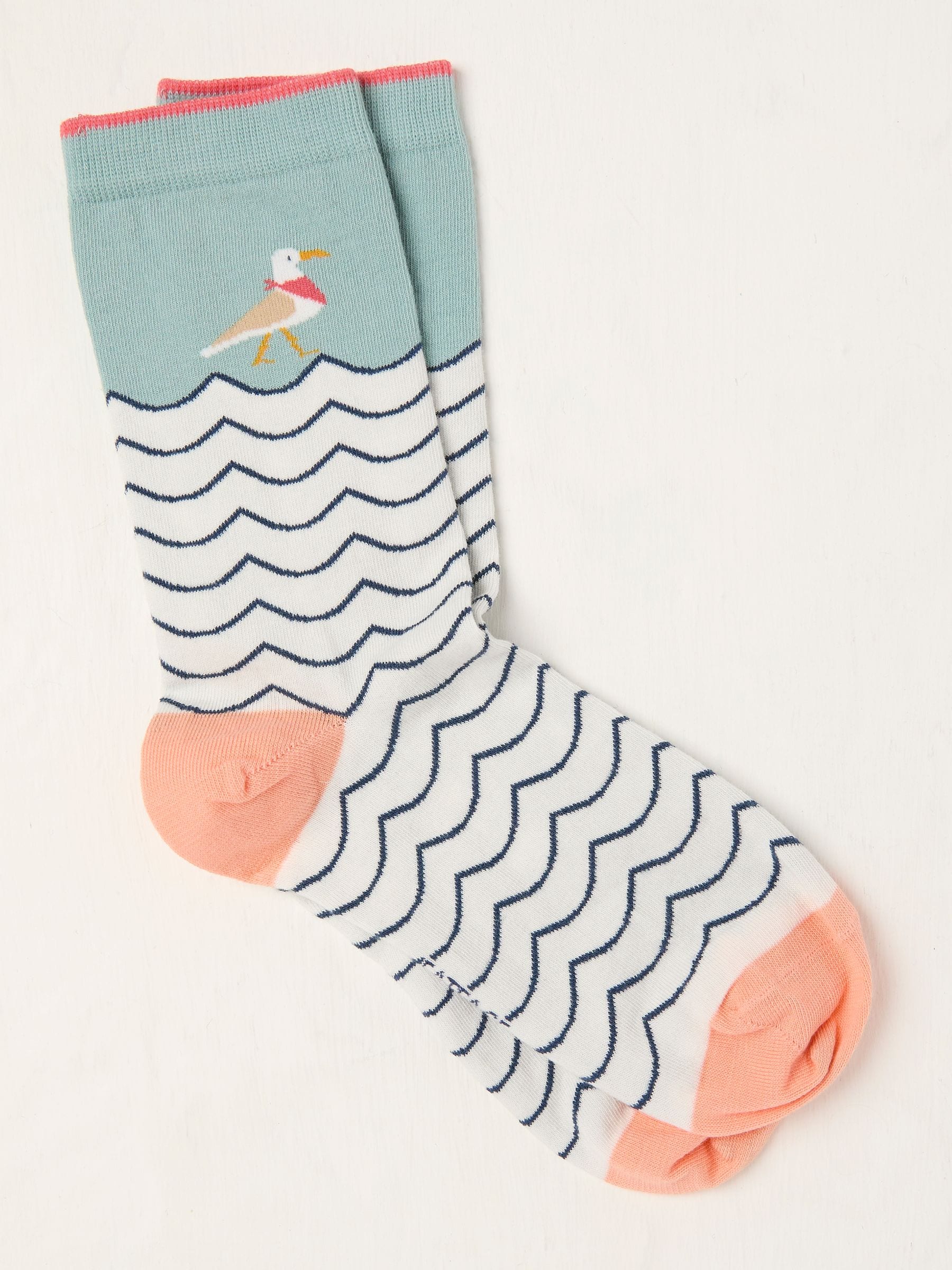 Green Seagull Socks