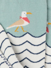 Green Seagull Socks