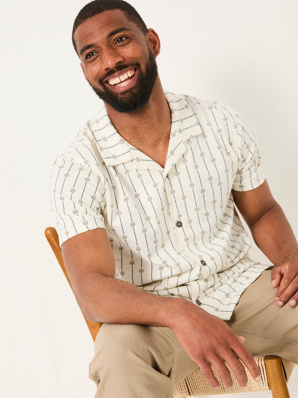 Truro Natural Short Sleeve Jersey Shirt