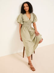 Tabitha Sage Green Textured Dress