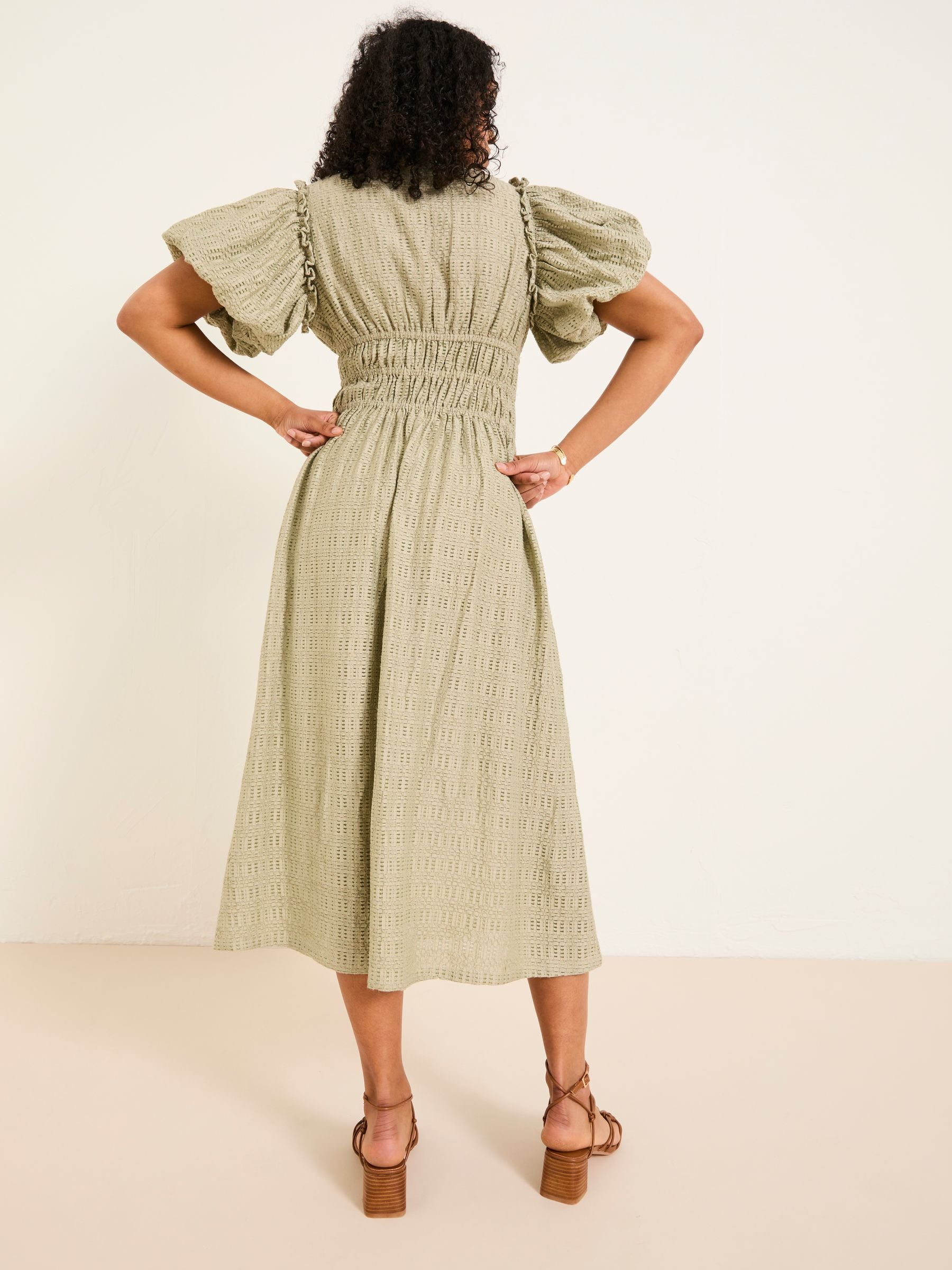 Tabitha Sage Green Textured Dress