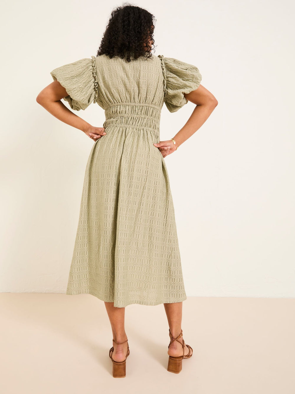 Tabitha Sage Green Textured Dress