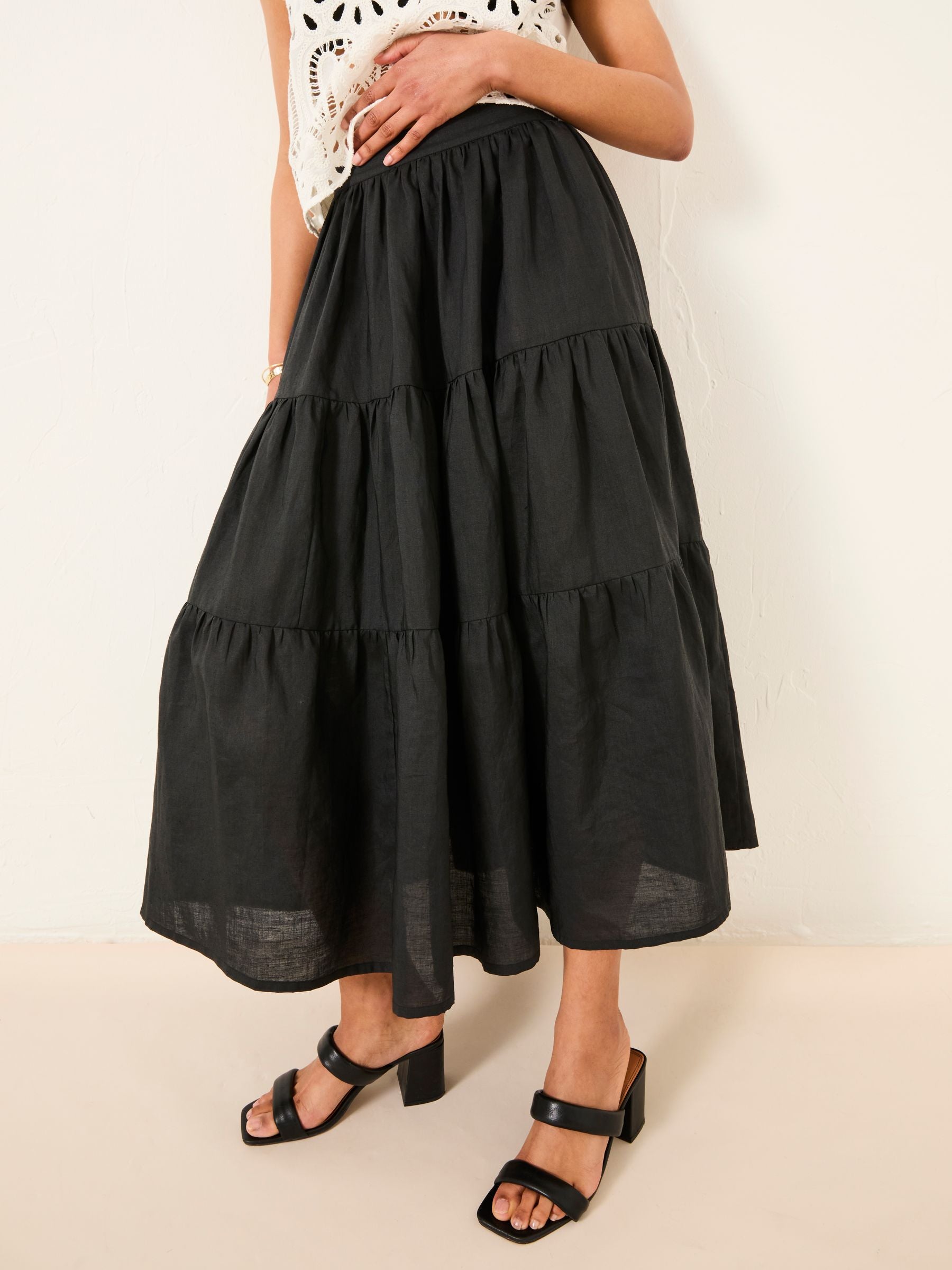 Valerie Black Voluminous Skirt